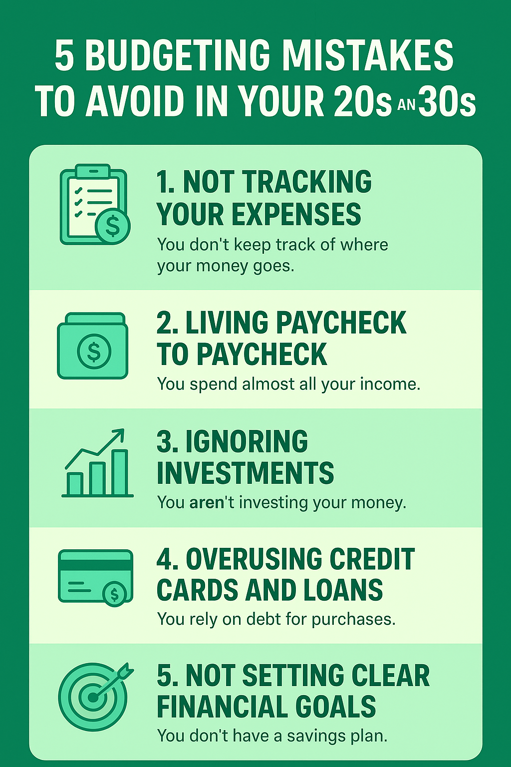 avoid 5 budgeting mistake