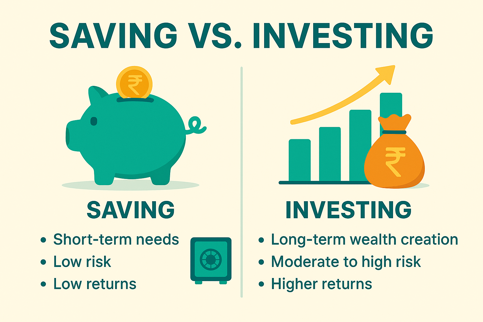 Comparison of saving and investing strategies