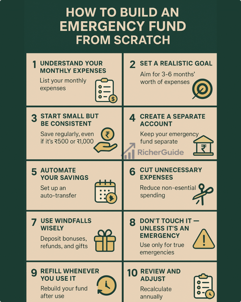 Step to build an emergency-fund