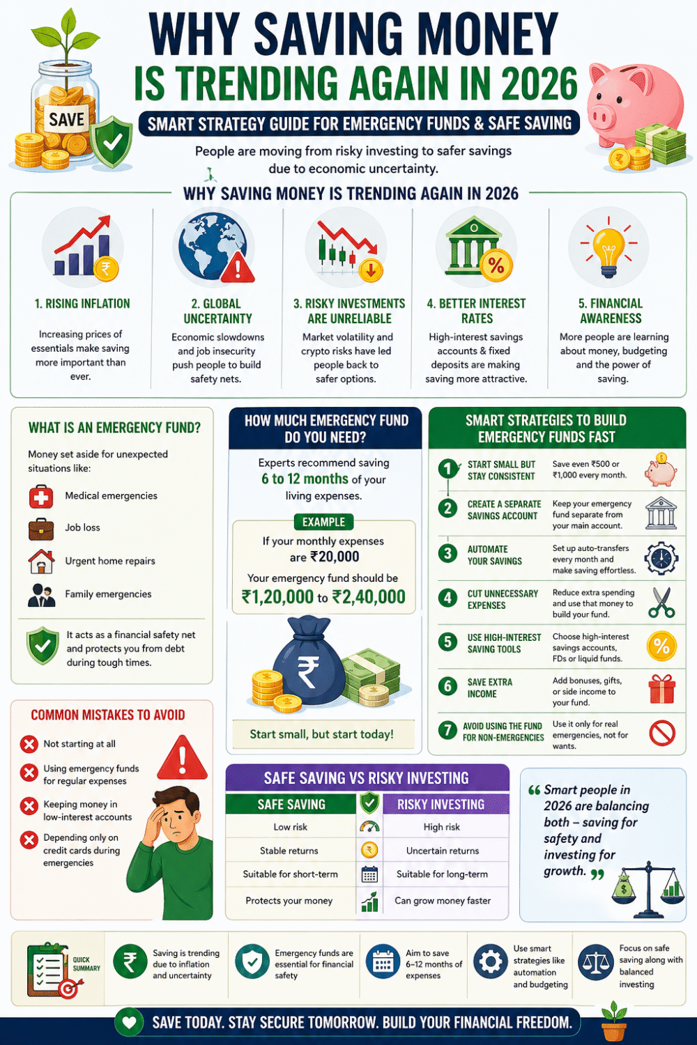 Emergency Funds and Safe Saving