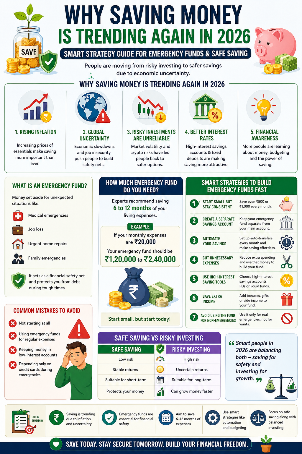 Emergency Funds and Safe Saving